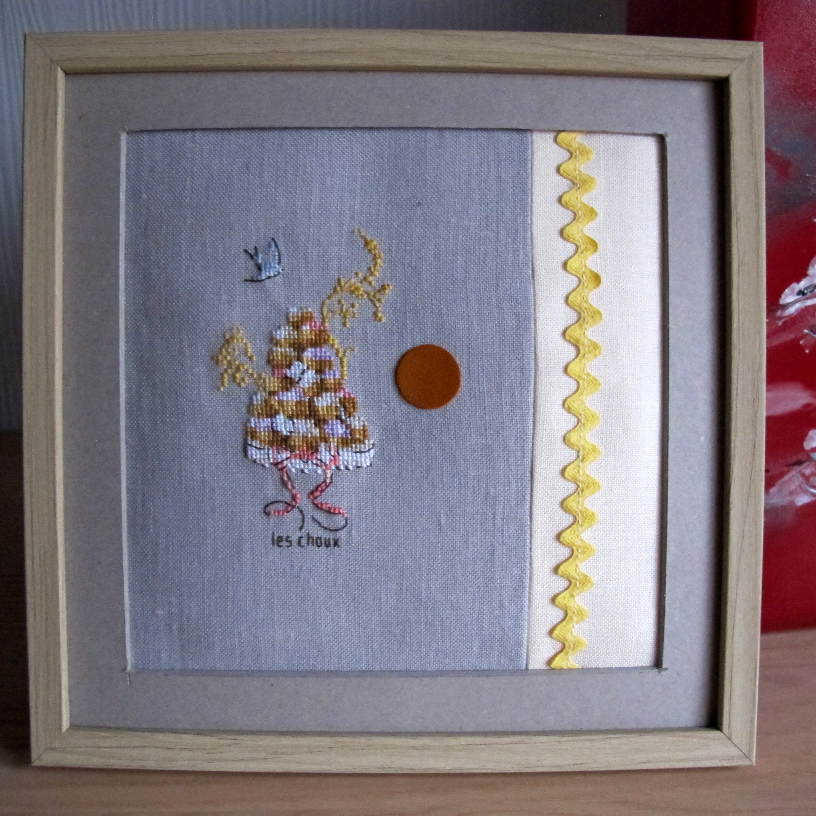 Tableau Brodé Les Choux