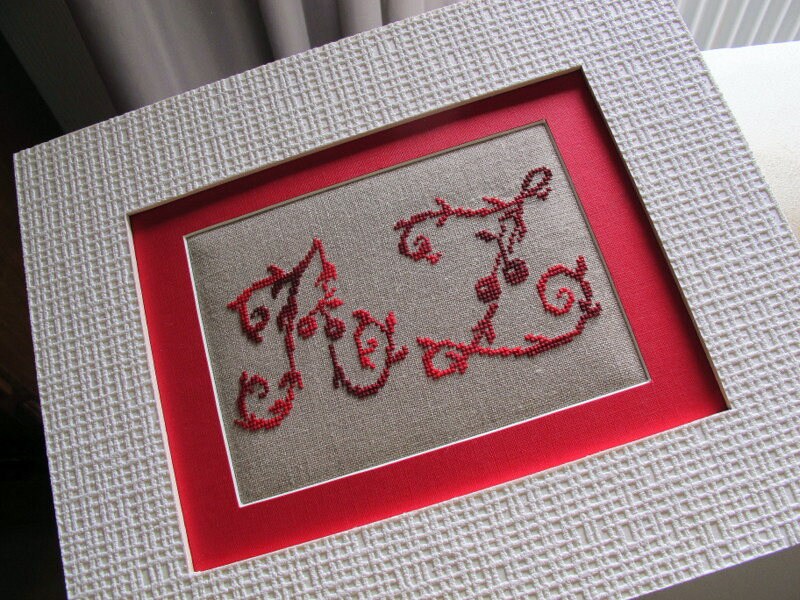 Tableau Broderie Lettres A Z Au Point de Croix