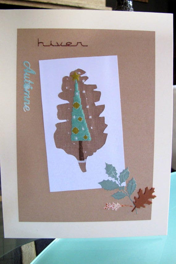 Tableau Automne-Hiver Brun et Turquoise