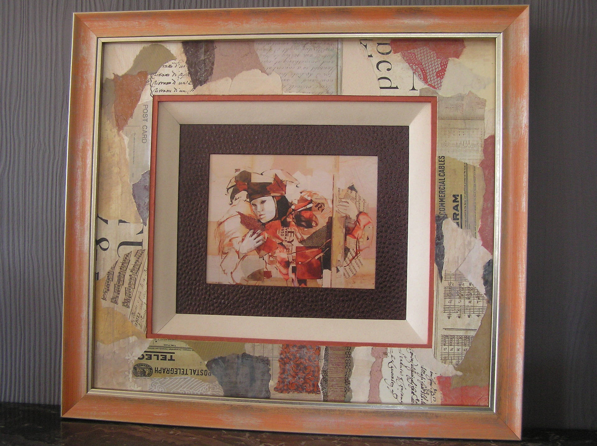 Tableau Carnaval de Carme Magem Couleur Saumon