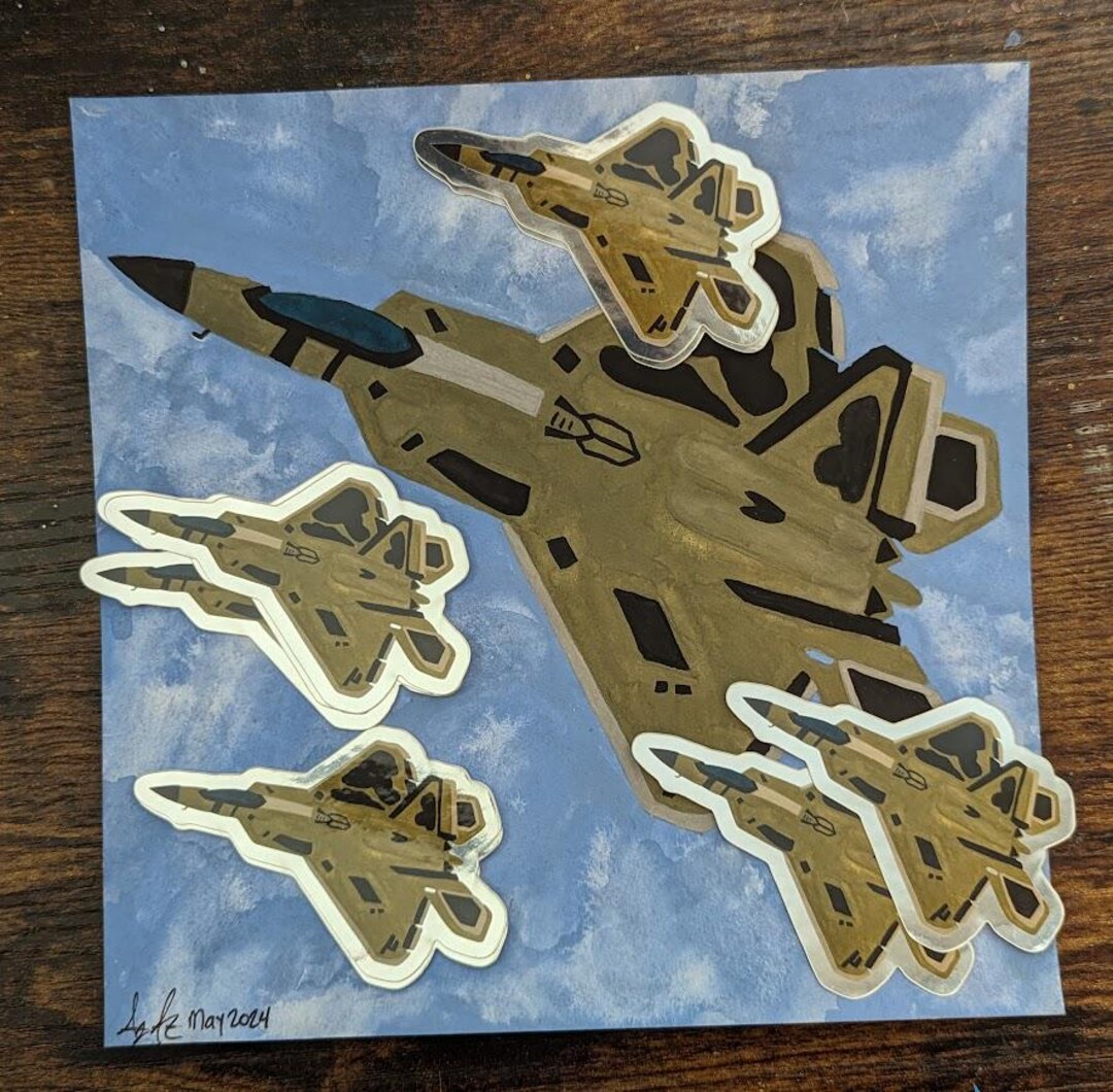 F 22 Raptor Sticker F-22 Raptor Die-cut Sticker - Etsy