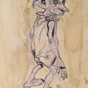 Dobby Watercolor Print, 8&quot;x10&quot;