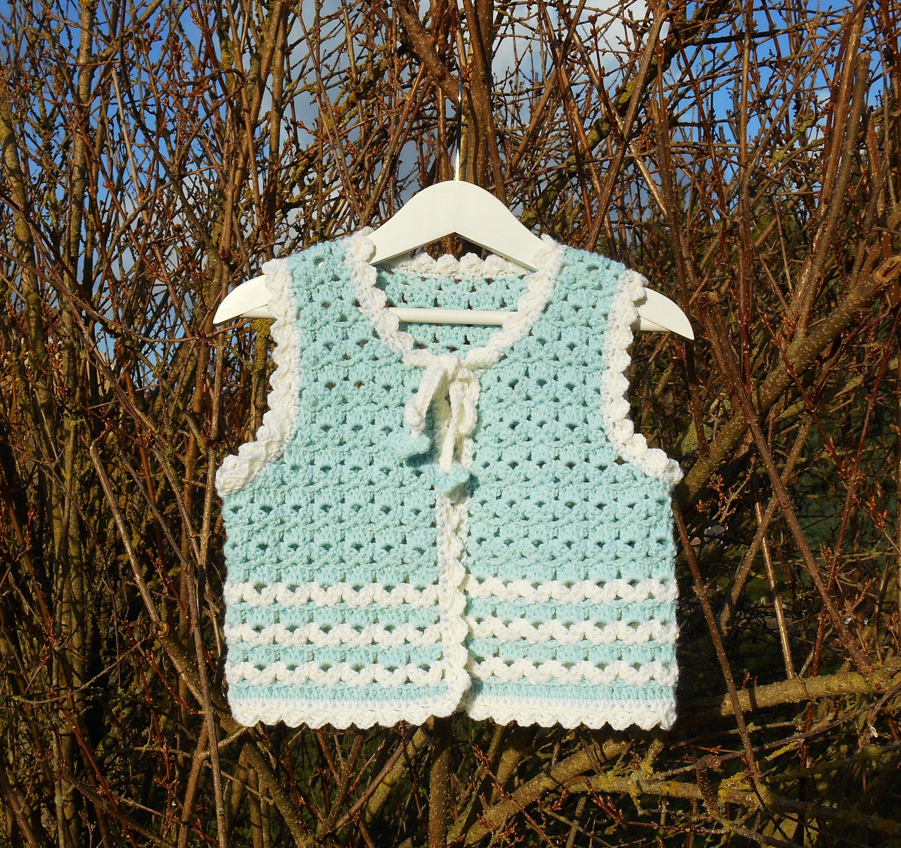 Chaleco sin manga a crochet para niña new arrivals