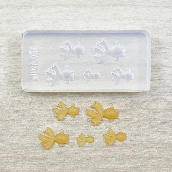 Miniature Goldfish Silicone Mold | Flexible Fish Mold | Epoxy Resin Art | Clear Fish Mold for Miniatures & Nail Art