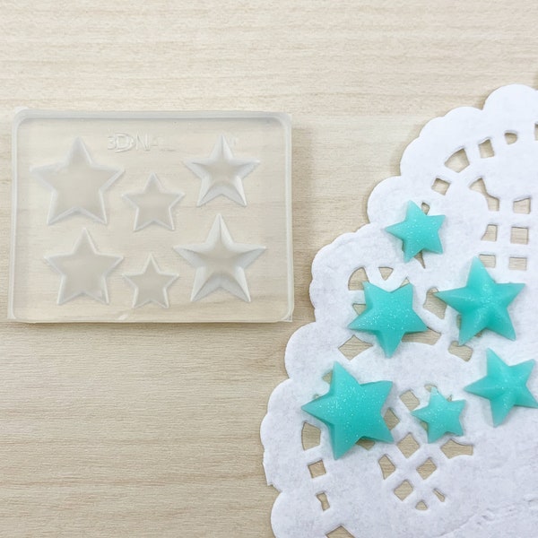 Small Star Silicone Mold | Kawaii Mini Embellishment Mold | UV Resin Mold for Nail Art & Miniatures