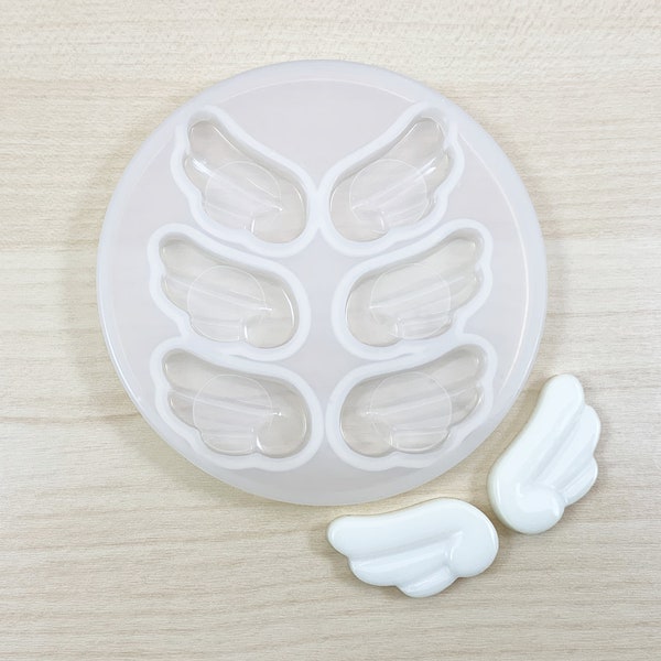 Cute Angel Wing Silicone Mold | Chibi Wings Kawaii Decoden | UV Resin Craft Mold for Cabochons & Jewelry Making