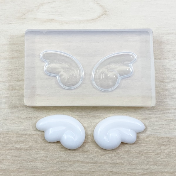 Small Angel Wing Silicone Mold | Kawaii Decoden Wings Resin Mold | UV Resin Clear Mold