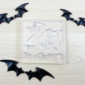 Bat Wing Silicone Mold | Devil Wings Mold | Halloween Jewelry Clear UV Resin Mold