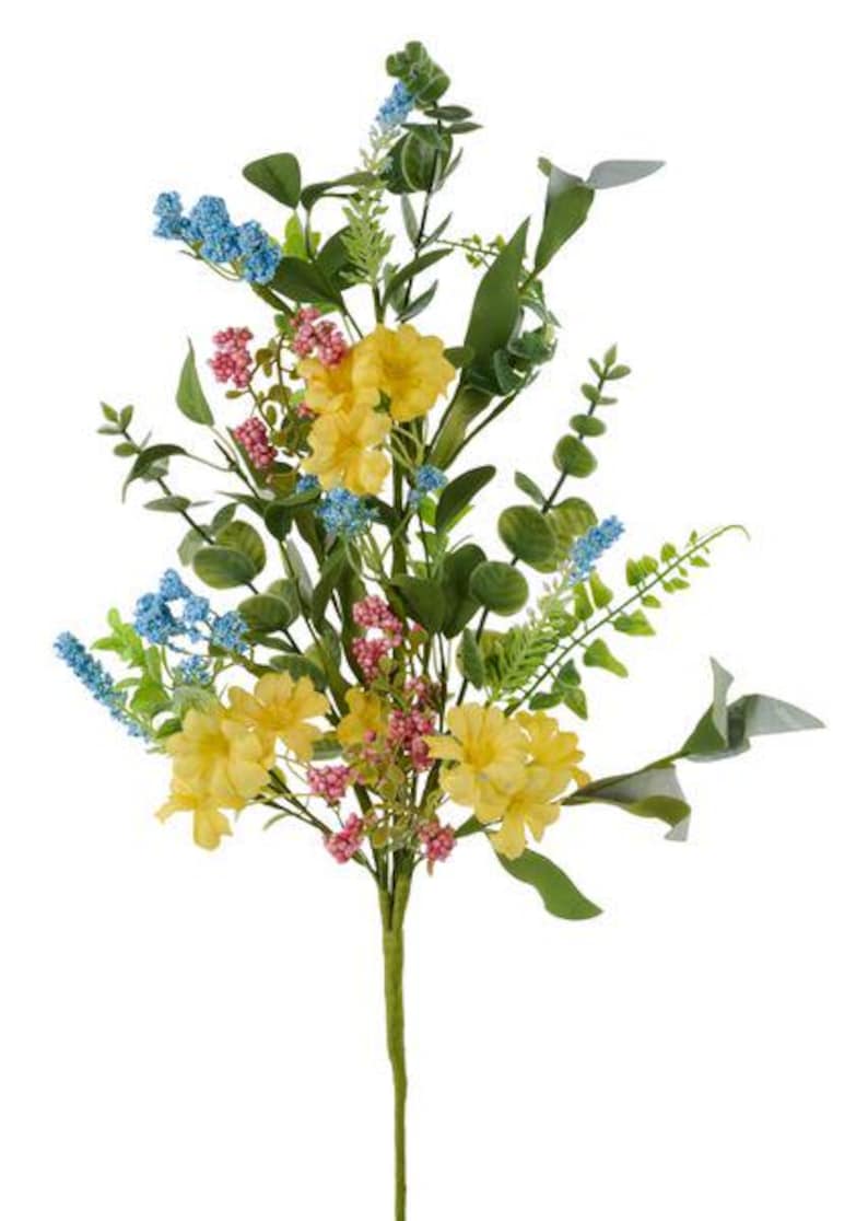Spring Flower Fill In Flower Boxwood Spray, Floral Filler for Spring, Wreath Filler Floral ...