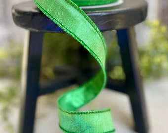 2.5 Emerald Green Pleated Borders by Farrisilk, Farrisilk Ribbon, Emb –  Joycie Lane Designs