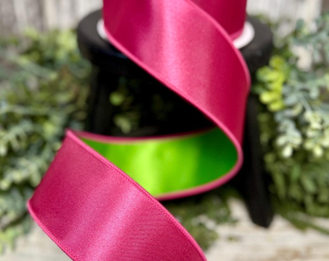 Spring Ribbon Metal Ribbon, Ribbon for Wreaths, Designer Ribbon, 2.5