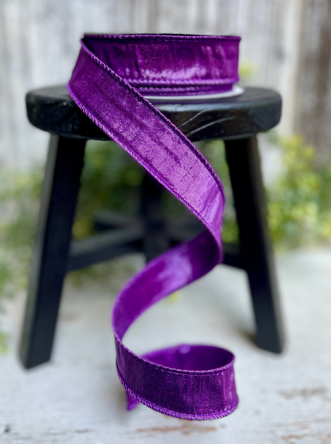 Ribbon Ribbon for Wreaths Designer Ribbon 1 Ribbon Etsy