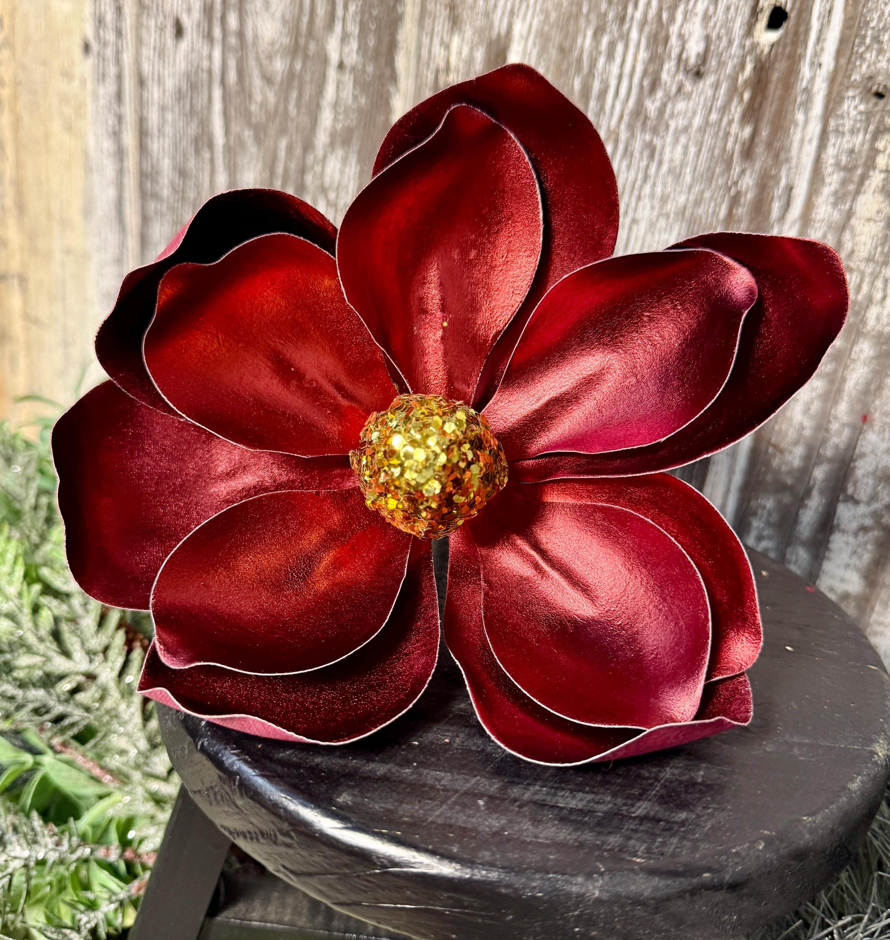 Burgundy Magnolia - Etsy