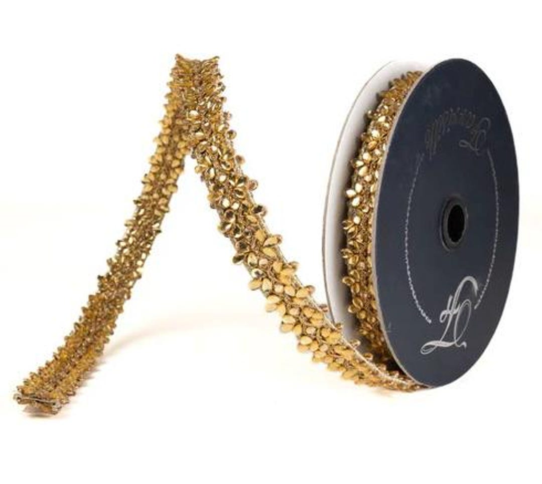 Jewled Ribbon Jeweled Ribbon for Wreaths, .75
