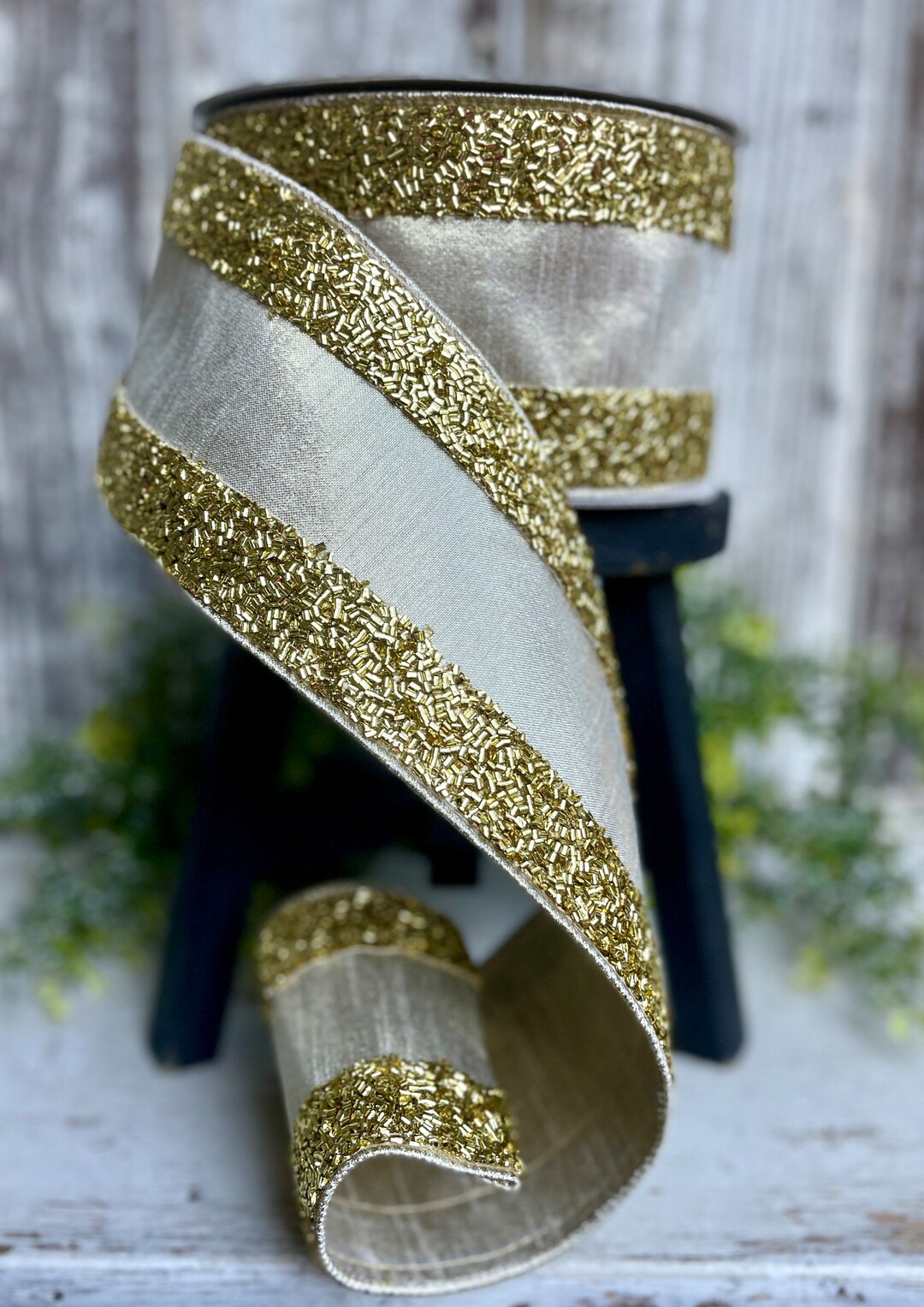 Ribbon, 10 YD ROLL, Ribbon for Wreaths, Farrisilk Ribbon, 4 Ribbon