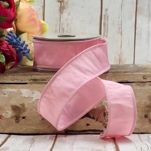 Ribbon for wreaths, Designer ribbon, 1-1/2&quot; ribbon, wired ribbon, spring ribbon, D Stevens ribbon, dupion ribbon, 10 YD ROLL, summer ribbon