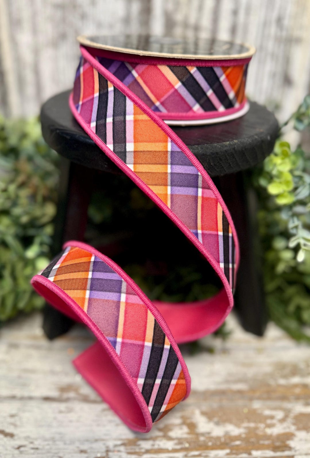 Halloween Ribbon, Ribbon for Wreaths, Designer Ribbon, 1.5