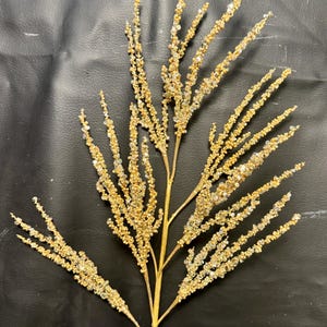 Farrisilk spray, sprays for wreaths, Farrisilk Florals, Christmas Tree Sprays, Christmas tree decor, Twinkling Twigs in Gold