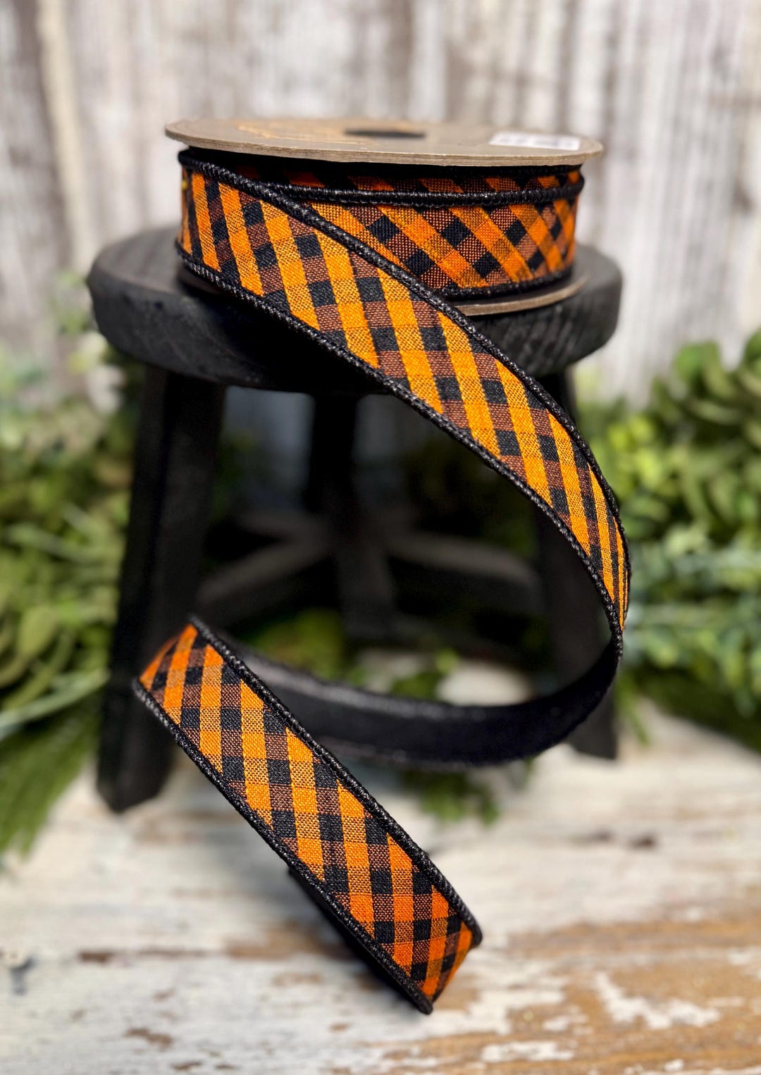 Halloween Ribbon, Ribbon for Wreaths, Designer Ribbon, 1