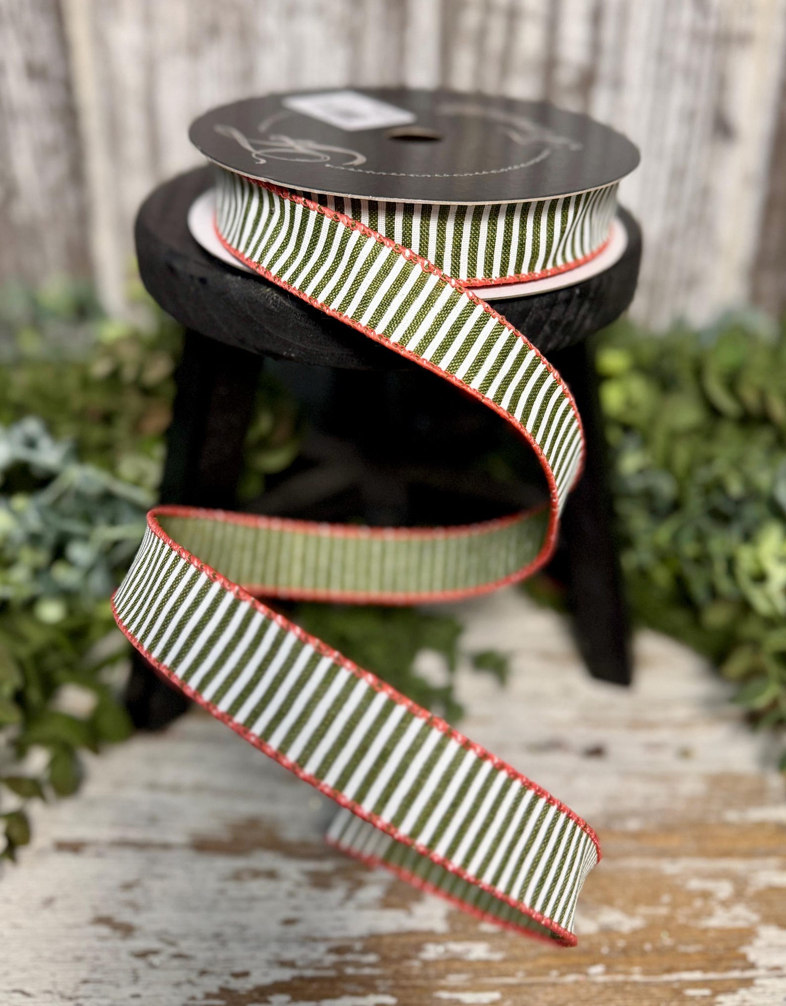 Wide Coasta Ribbon Coastal Stripes Ribbon, Ribbon for Wreaths, Designer Ribbon, 1