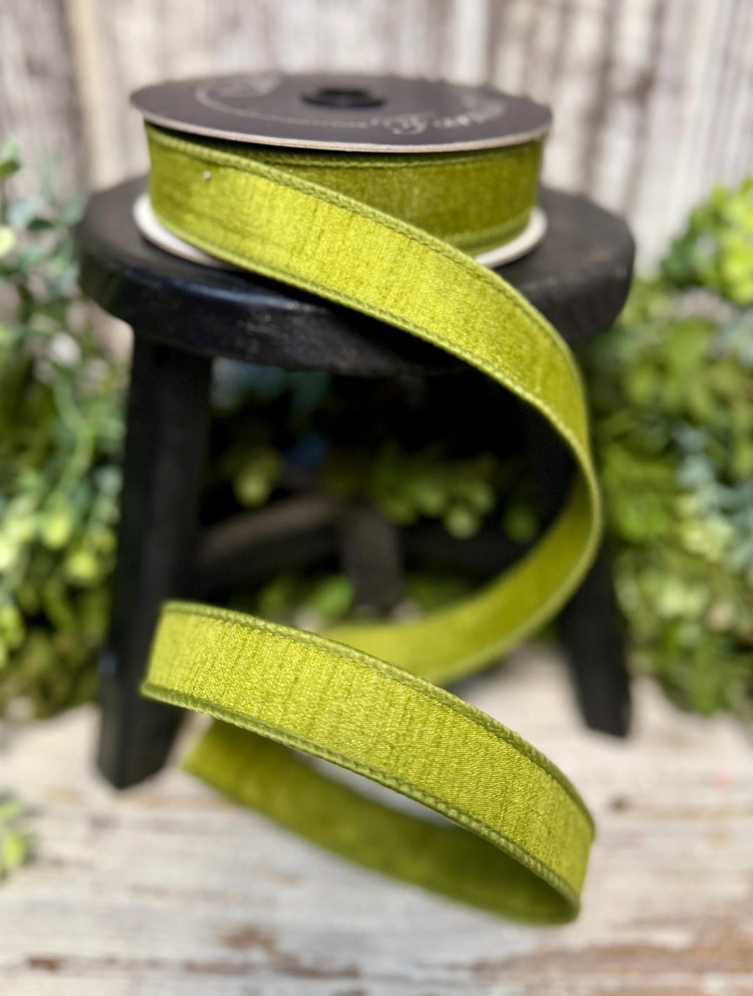 Spring Looking Ribbon Ribbon, 10 YD, Ribbon for Wreaths, Farrisilk Ribbon, 1