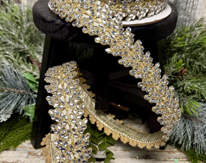 Jewled Ribbon Jeweled Ribbon for Wreaths, 1