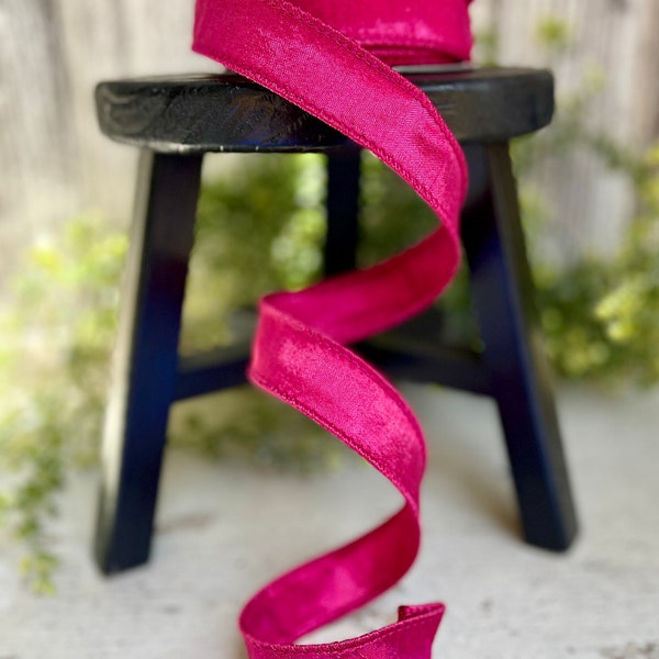 Ribbon, Ribbon for wreaths, Designer ribbon, 1" ribbon, Farrisilk ribbon, wired ribbon , wreath supplies, Luster ribbon, 10 yards, summer