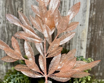 Pink pearl bayleaf spray, Bay leaf spray in Pink, Wreath floral, pink greenery, Pink glittered leaf spray for Spring or Christmas