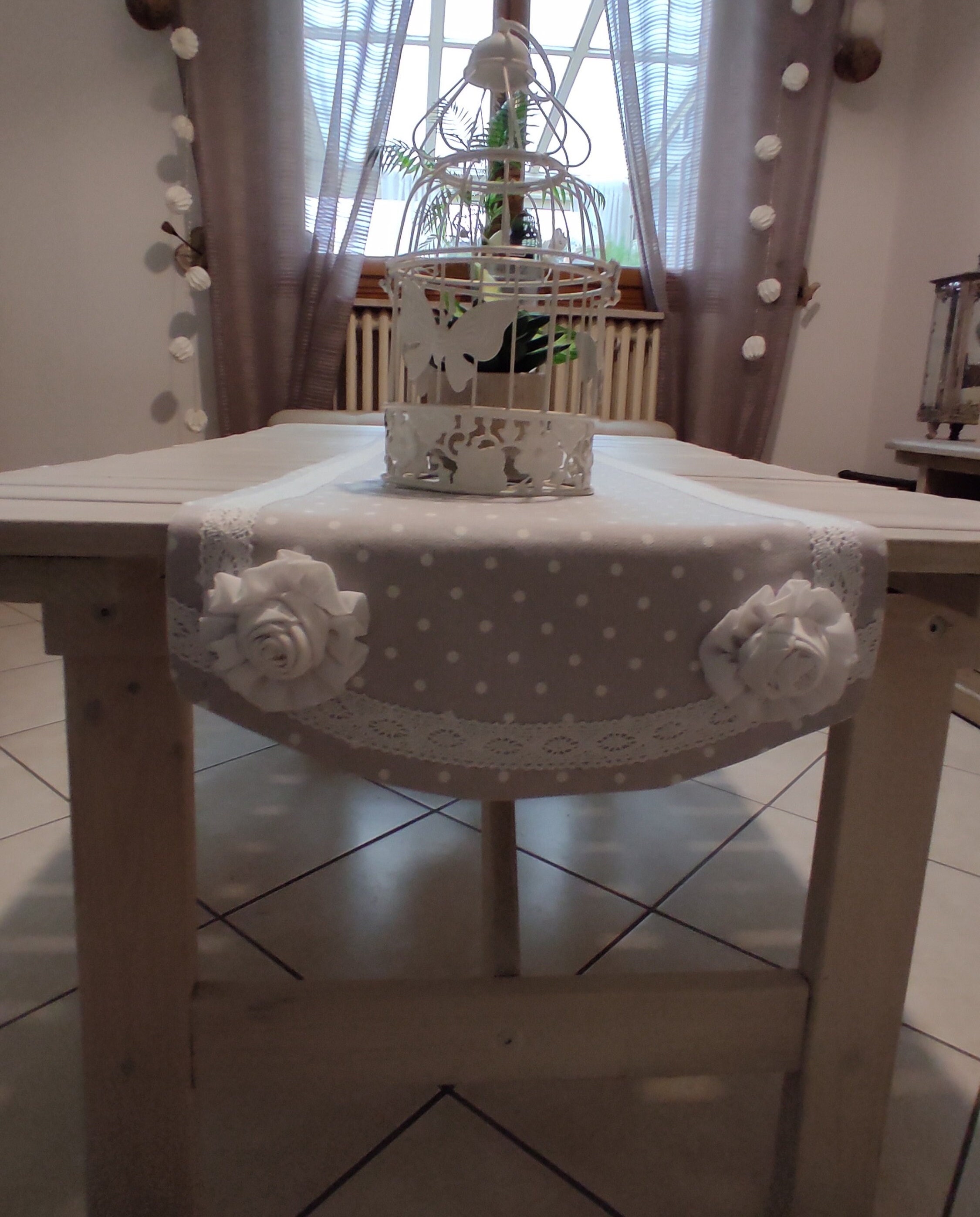 Napperon Long Shabby Doublé