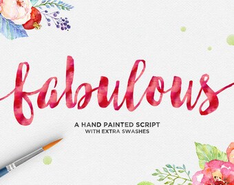 Fabulous Script Fonts Download font Swirly Font Script Font Digital download swash font Cricut font calligraphy font wedding font bundle