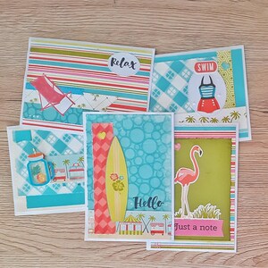 5 Cartes "Summer lovin' " pour toutes occasions (lot 4)