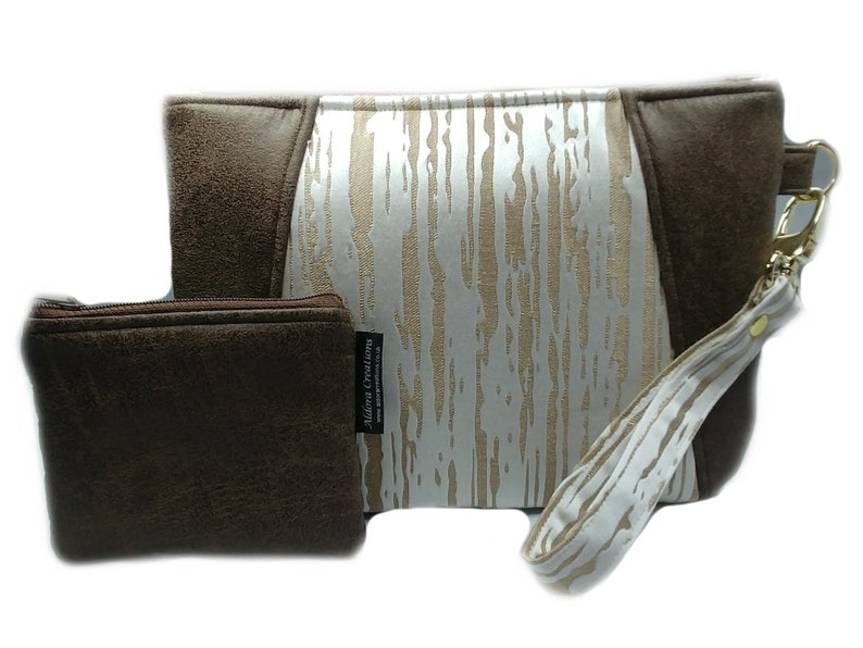 gold wristlet clutch bag