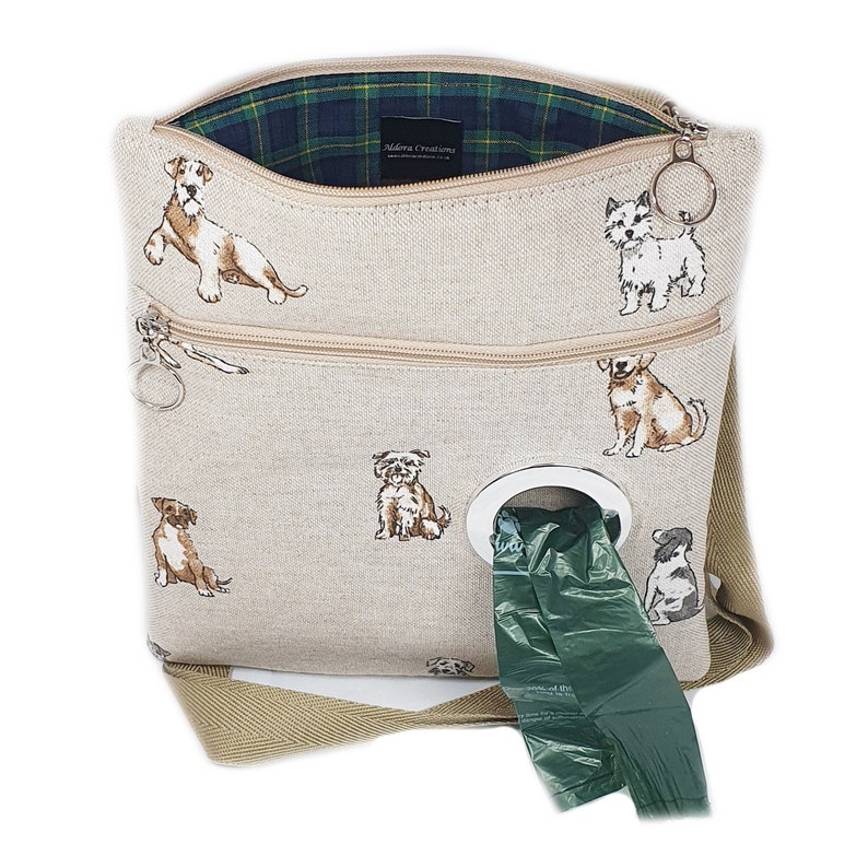 Terrier Canvas Dog Walking Handbag Dog Walking Bag Dog Bag Etsy