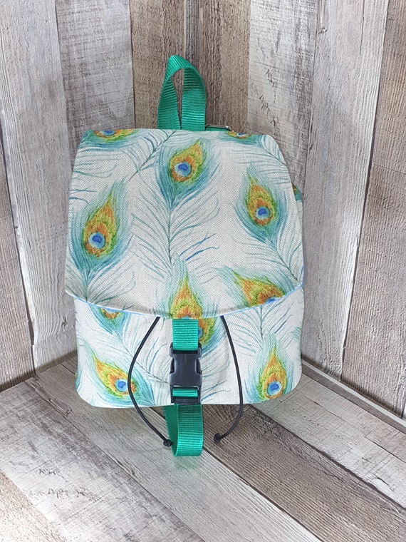 Peacock Backpack Peacock Drawstring Backpack Backpack Drawstring Bag Peacock Canvas Backpack Canvas Bag Rucksack Bag Peacock Bag Etsy UK