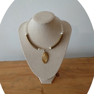 Vegetable gold necklace - Model Bianca
