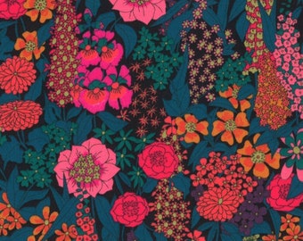 Genuine Liberty of London tana lawn fabric, Ciara fuchsia- 25 cm x 136 cm- (0.25yard x 54")