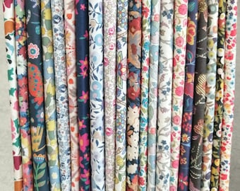 Real Liberty of london fabric lot 20 pieces 22*33cm, (9" x 12")