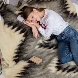1920-30s ZUIVER WOLLEN DEKEN Big size Wool Blanket 192×140cm