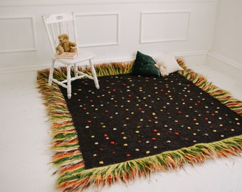 Constellation rug Kids Area Rug Custom Area Rug Colorful rug Wool area rug 4X6 5X7 6X9