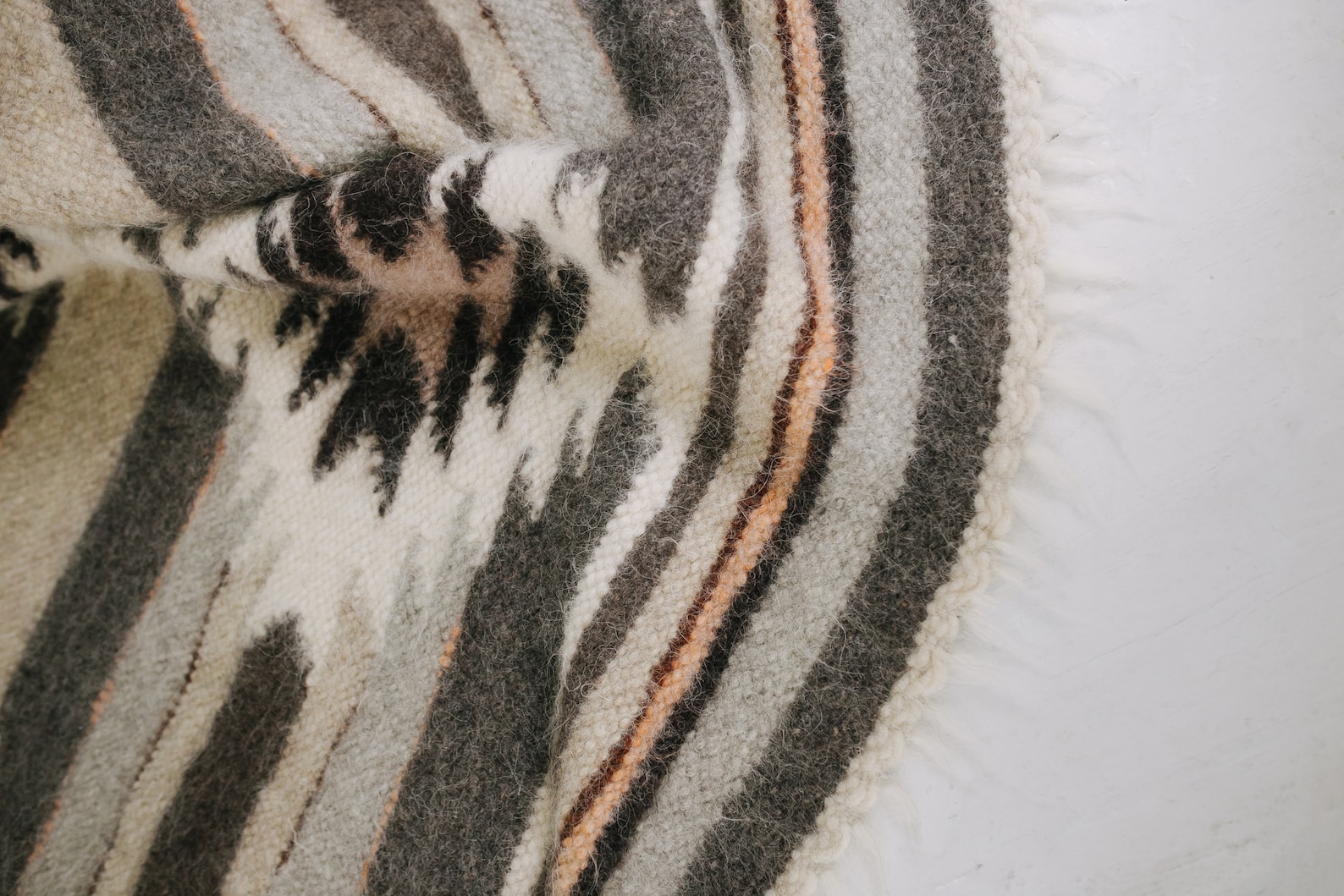 Hutsul Blanket Handwoven Blanket From Ukraine Lizhnyk Wool Etsy