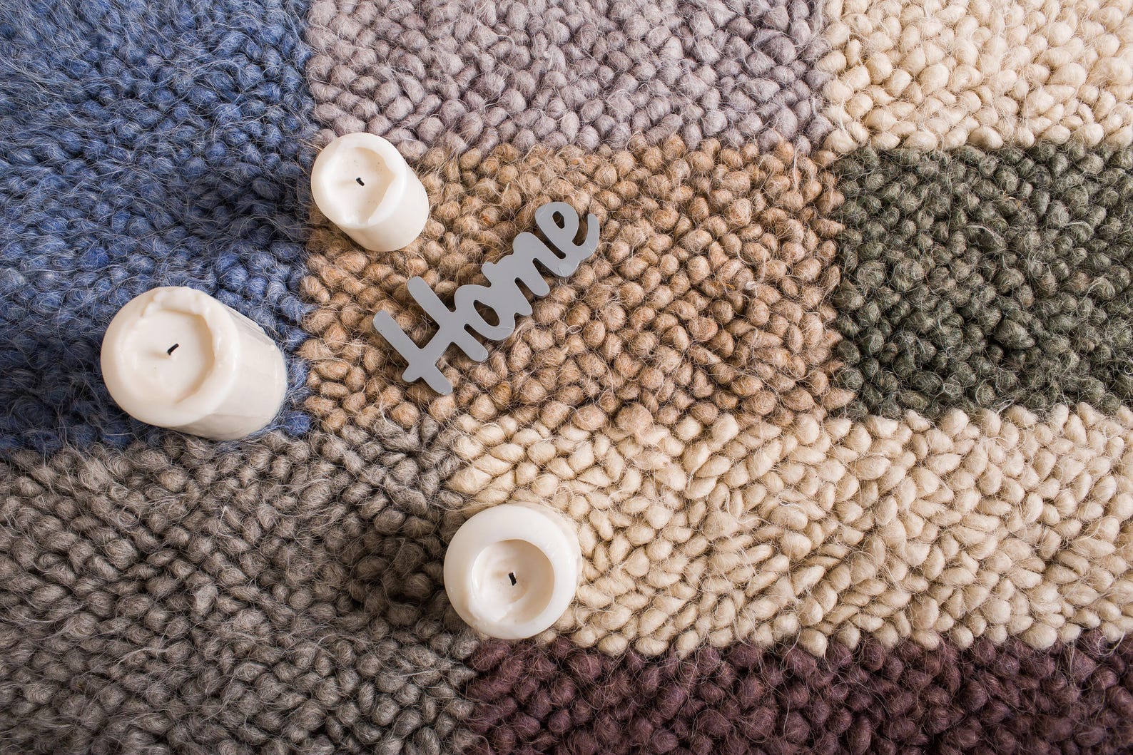 Rug so Thick Wool Rug Home Decor Woven Rug Home Living Wool Etsy