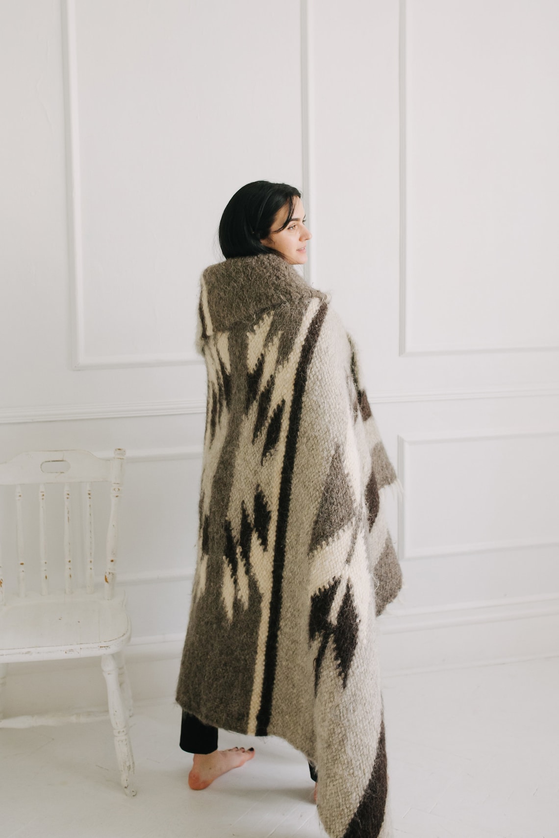 Ukrainian Blanket Rustic Blanket Wool Throw Blanket Lizhnyk Etsy