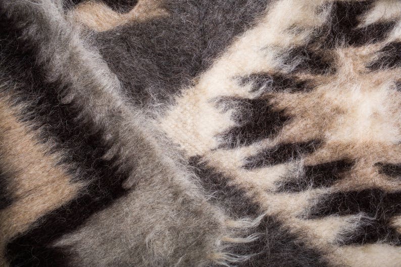 Wool Blanket Bed Cover Woven Blanket Gray Wool Bedding Soft Etsy Canada