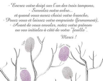 Panonceau explicatif pour votre arbre à empreintes