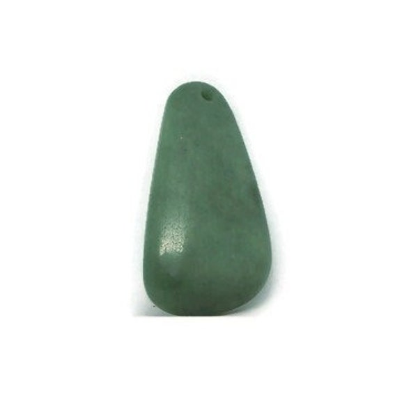 Green jade gemstone for pendant creation