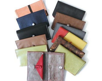 Tobacco joke tobacco pouch 9 different models tobacco range cigarette case 100% leather made in France and handcrafted