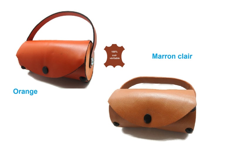 Grand Sac De Rangement Voyage En Cuir Marron - 50x20x2cm - Pour Insignes Ou Documents