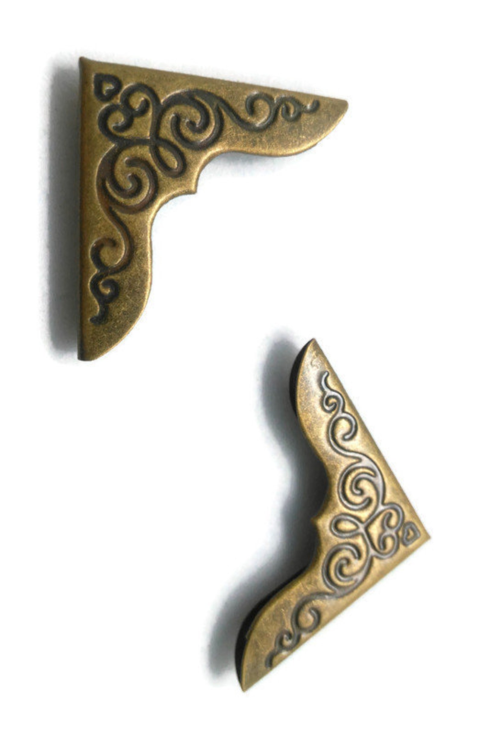 20 angles en métal couleur bronze antique ou couleur or Coins Etsy France