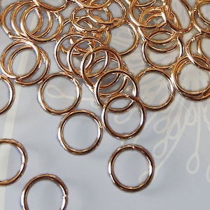 Rose gold open junction rings Ø 4/6/8mm image 3