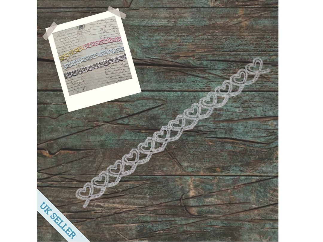 Heart Border Metal Cutting Die for Card Making | Scrapbooking | Paper ...